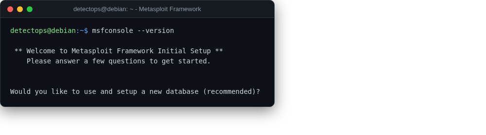 Metasploit Framework screenshot