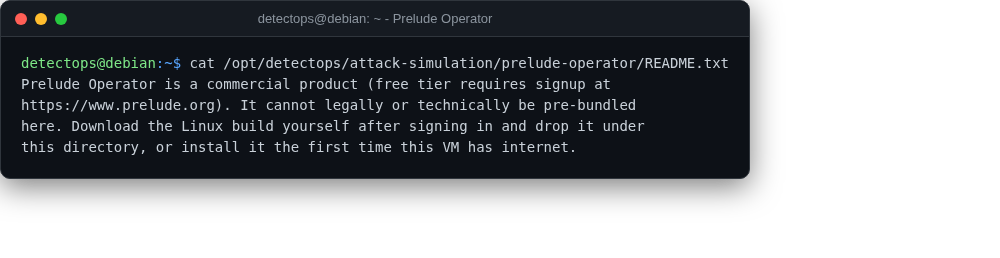 Prelude Operator screenshot