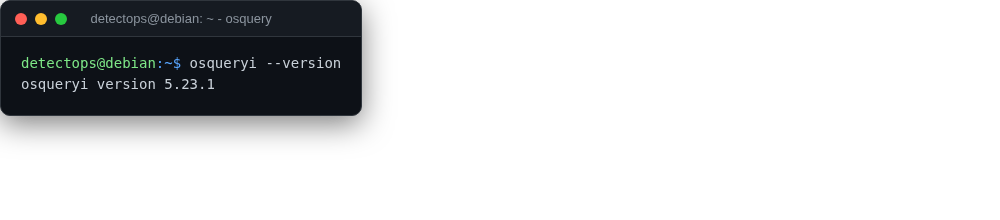 osquery screenshot