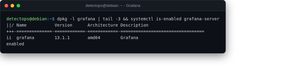 Grafana screenshot