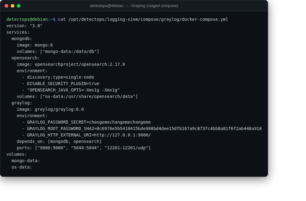 Graylog screenshot