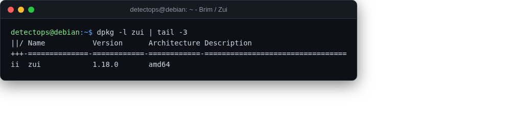 Brim / Zui screenshot