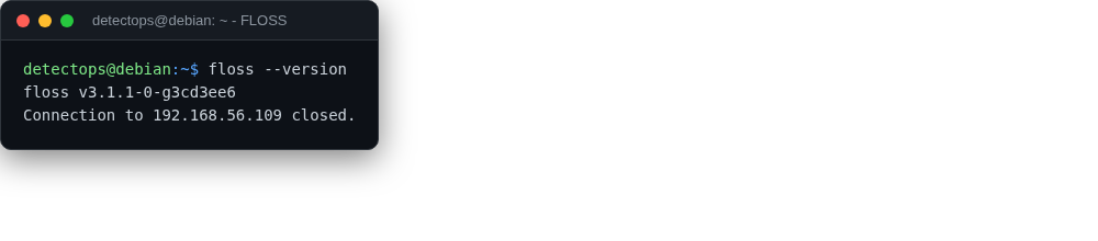 FLOSS screenshot