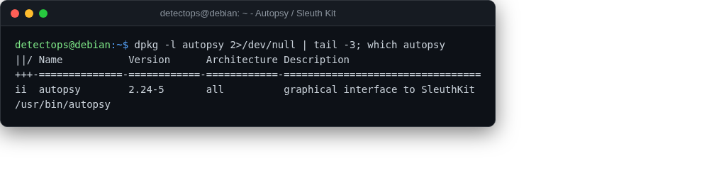 Autopsy / Sleuth Kit screenshot