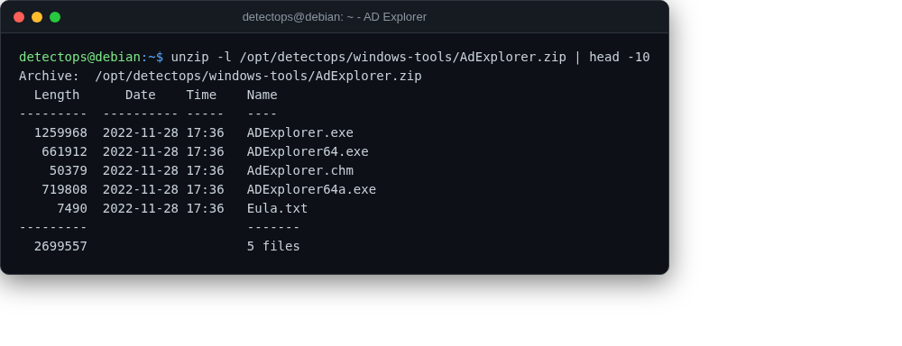 AD Explorer screenshot