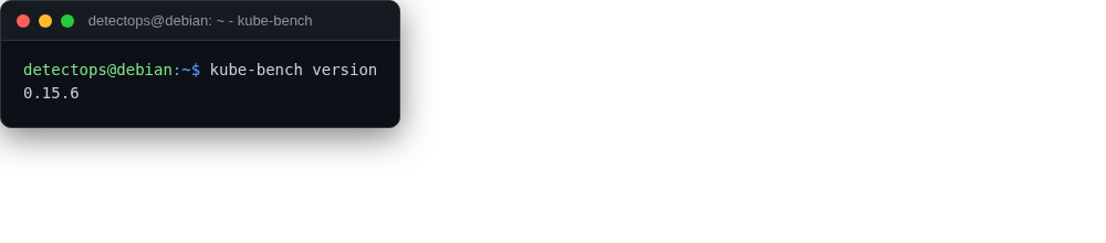 kube-bench screenshot