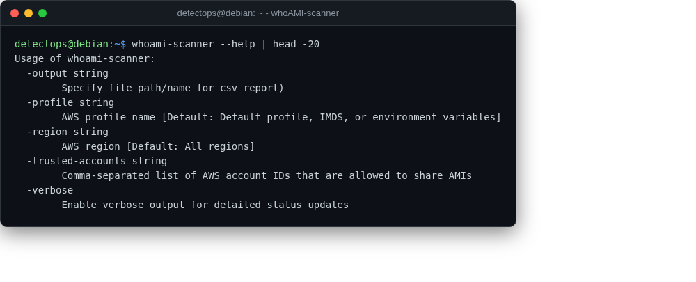 whoAMI-scanner screenshot