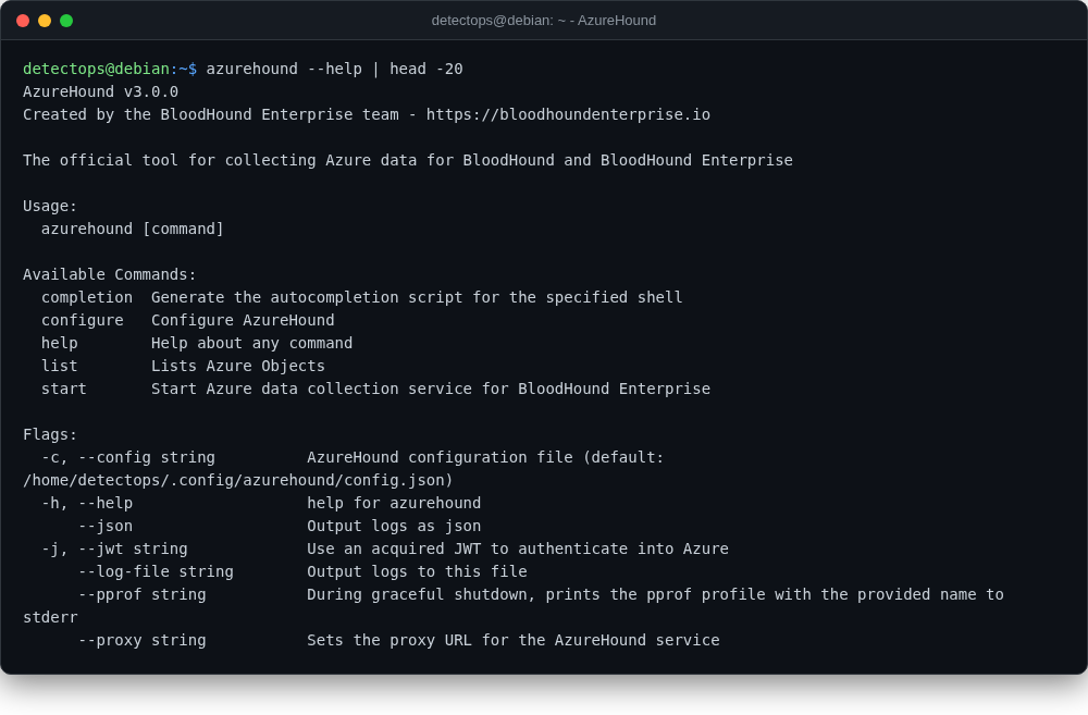 AzureHound screenshot