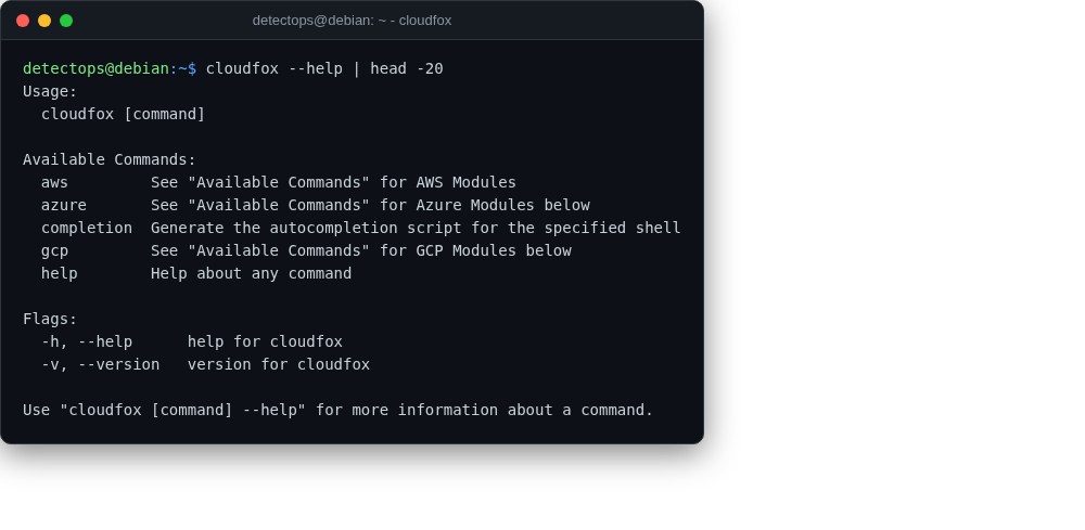 cloudfox screenshot