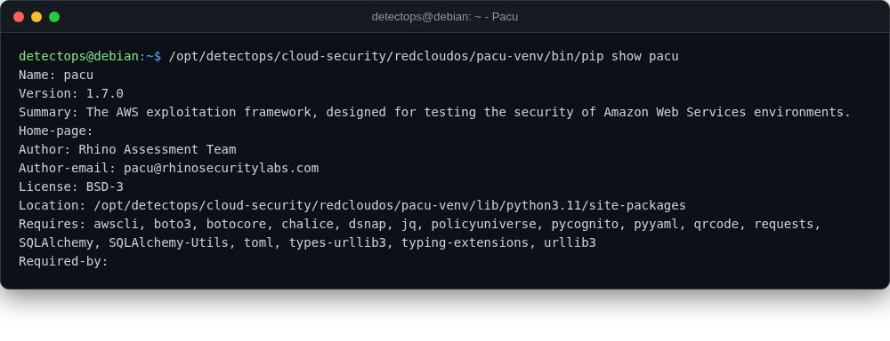 Pacu screenshot