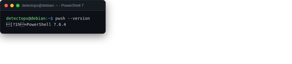 PowerShell 7 screenshot